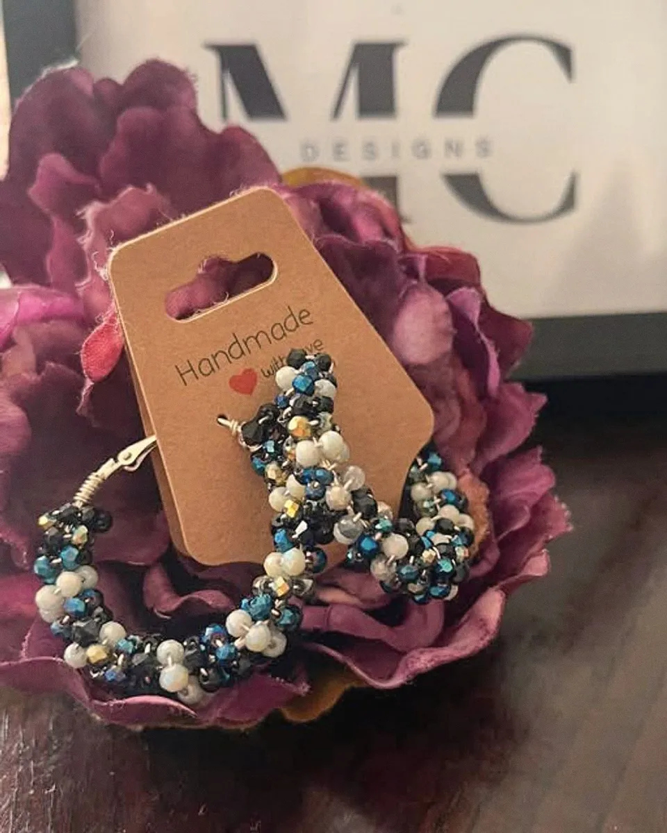 Argollas con perlas