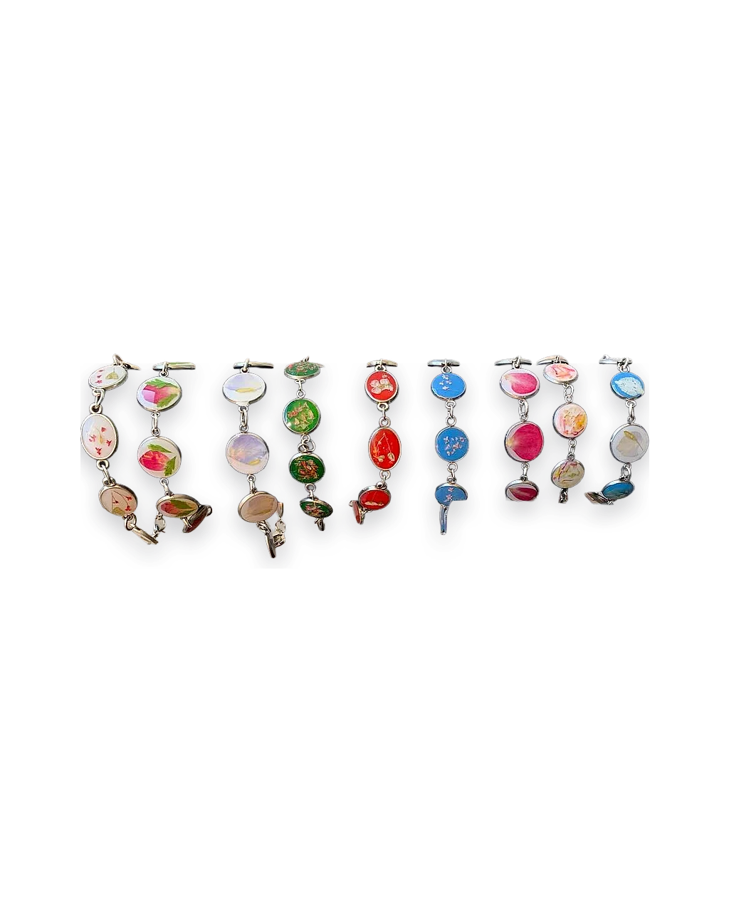 Pulsera de cabujones de colores